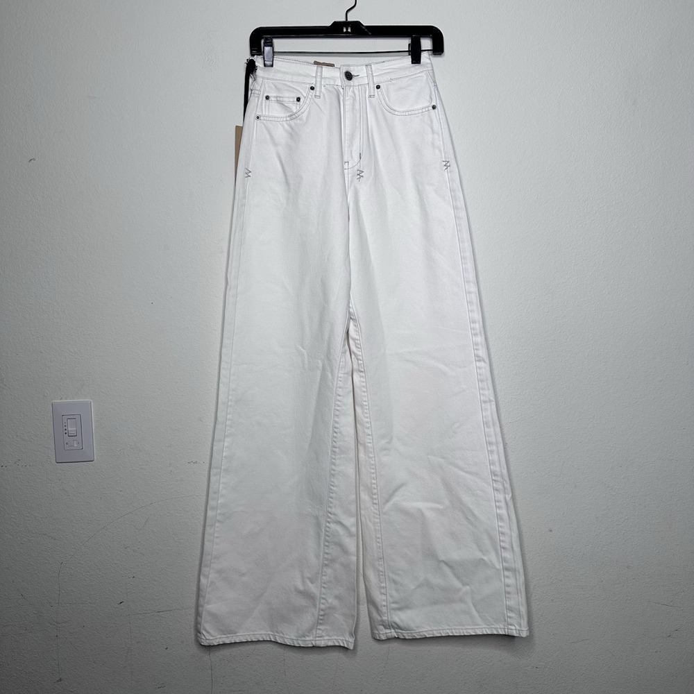 NWT FREE PEOPLE X KSUBI Sz 26 KSUBI KICKER JEANS IN BLIZZARD WHITE